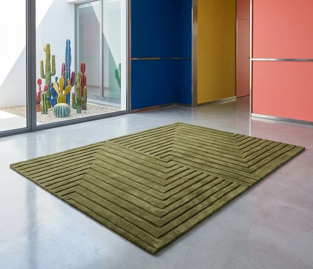 Form Rug 120cm x 170cm Green
