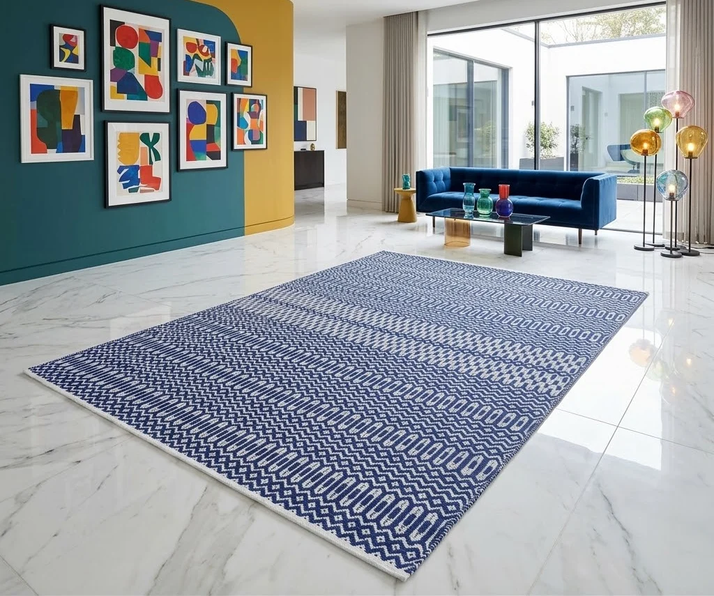 Halsey Rug 200cm x 290cm Blue