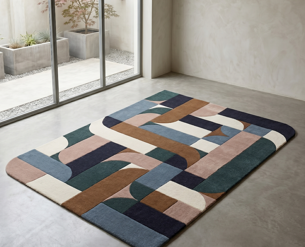 Matrix 120cm x 170cm 89 Klotski Teal