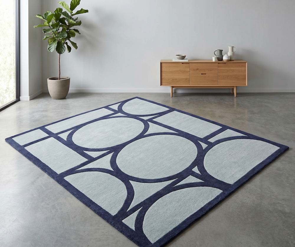 Metro  120cm x 170cm Blue