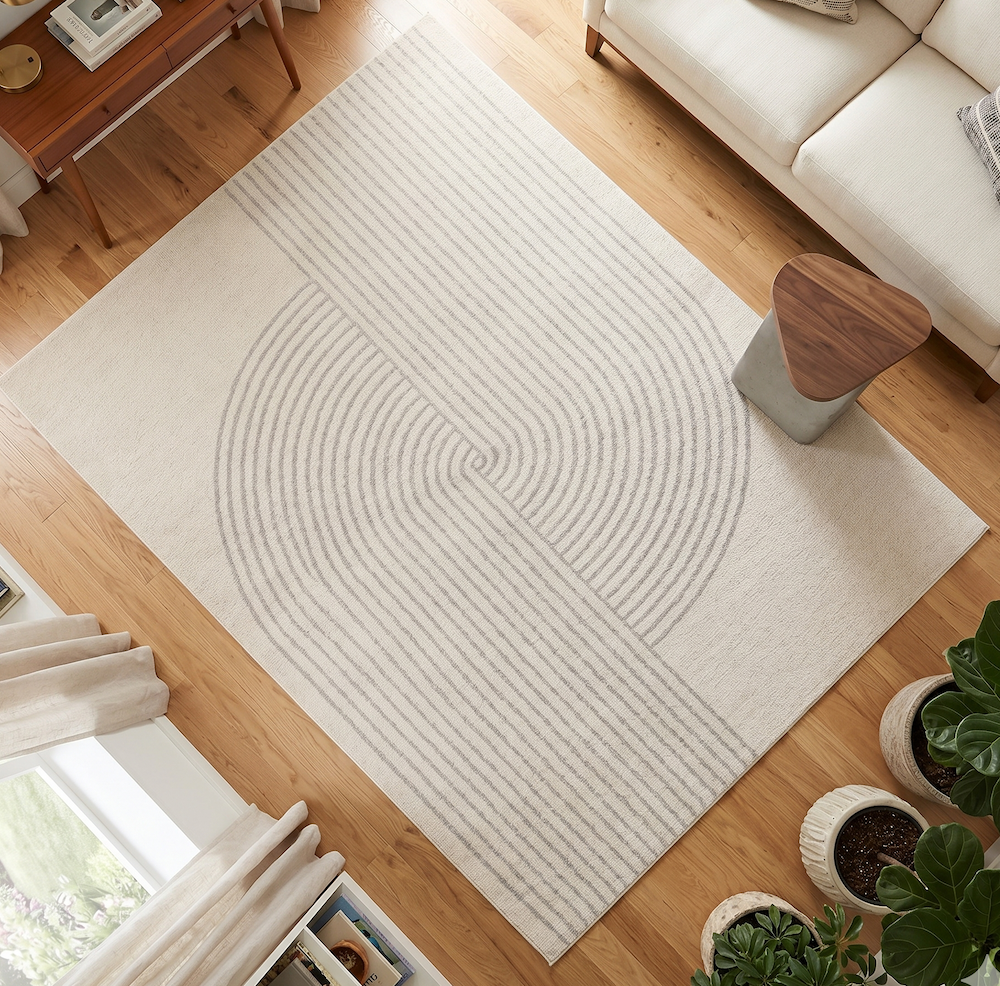 Muse 80cm x 150cm Cream Arch Rug MU16