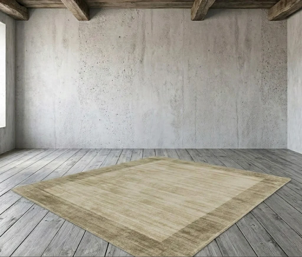 Blade Border Rug 160cm x 160cm Smoke Putty 03