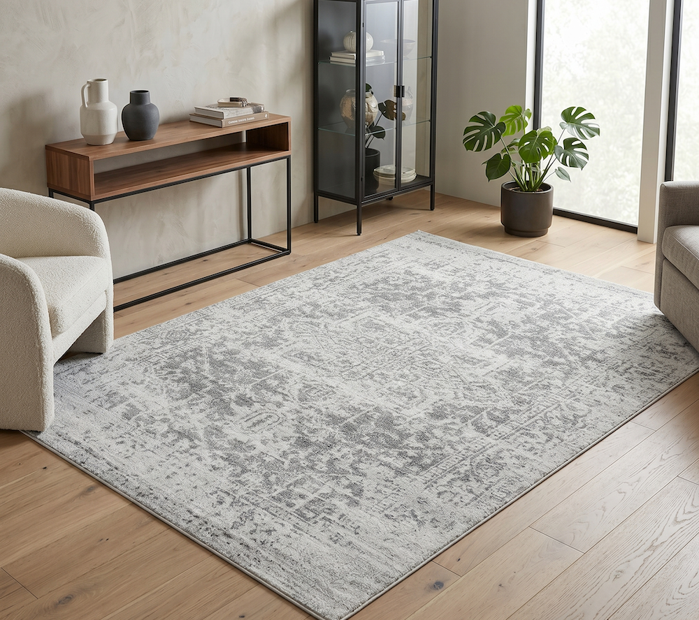 Nova 240cm x 340cm Antique Grey Rug NV10