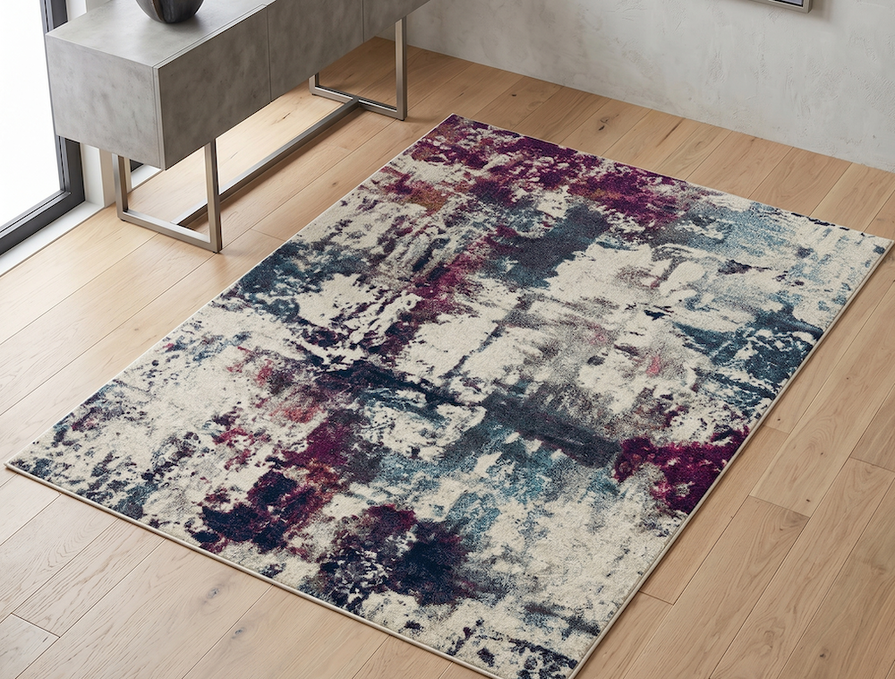 Nova 200cm x 290cm Navy Multi Rug NV23