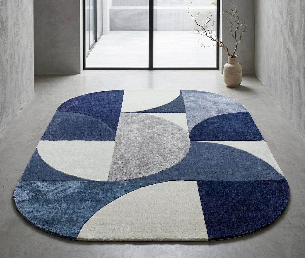 Matrix 160cm x 230cm 74 Oval Indigo