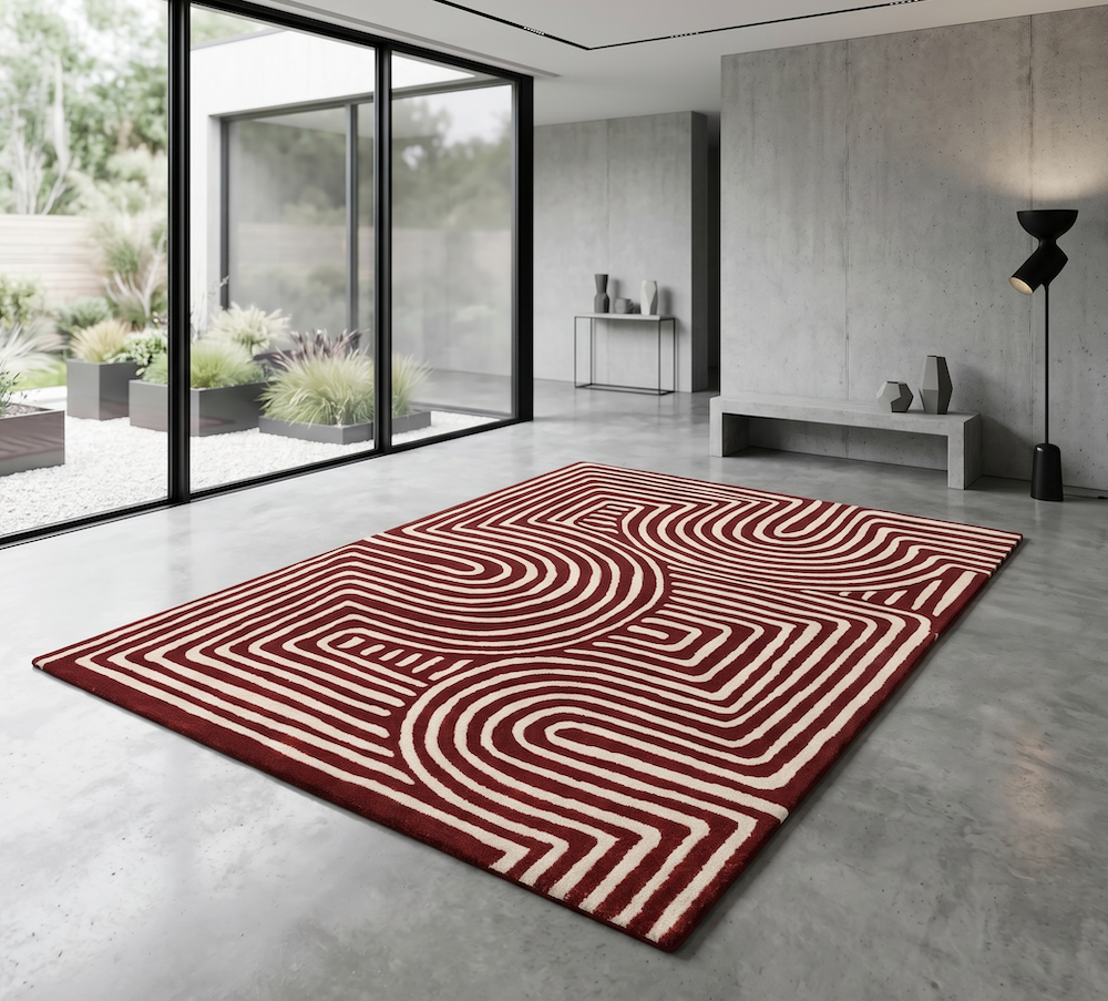 Reef Rug 200cm x 290cm RF29 Curve Plum