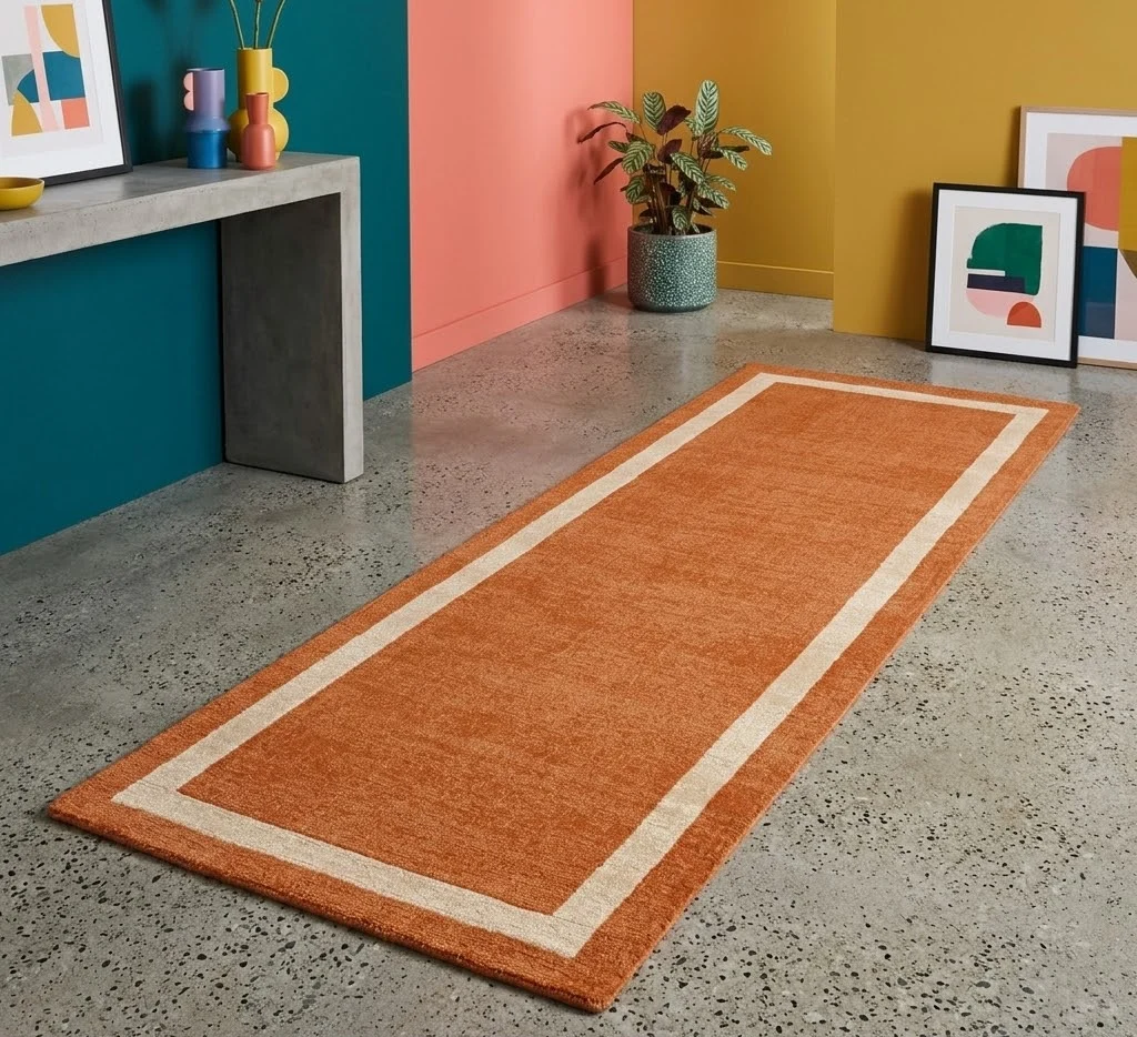 Albi  68cm x 240cm Orange Hall Runner