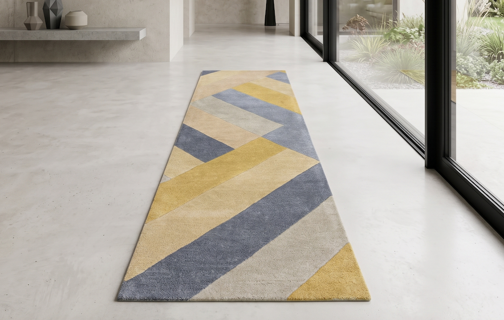 Reef Runner 66cm x 200cm RF02 Big Zig Ochre Grey