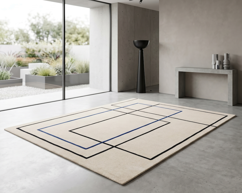 Reef Rug 200cm x 290cm RF19 Outline Blue