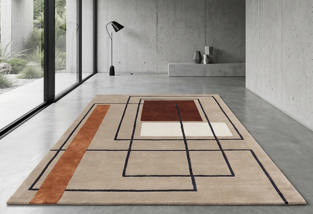Reef Rug 200cm x 290cm RF20 Outline Terracotta
