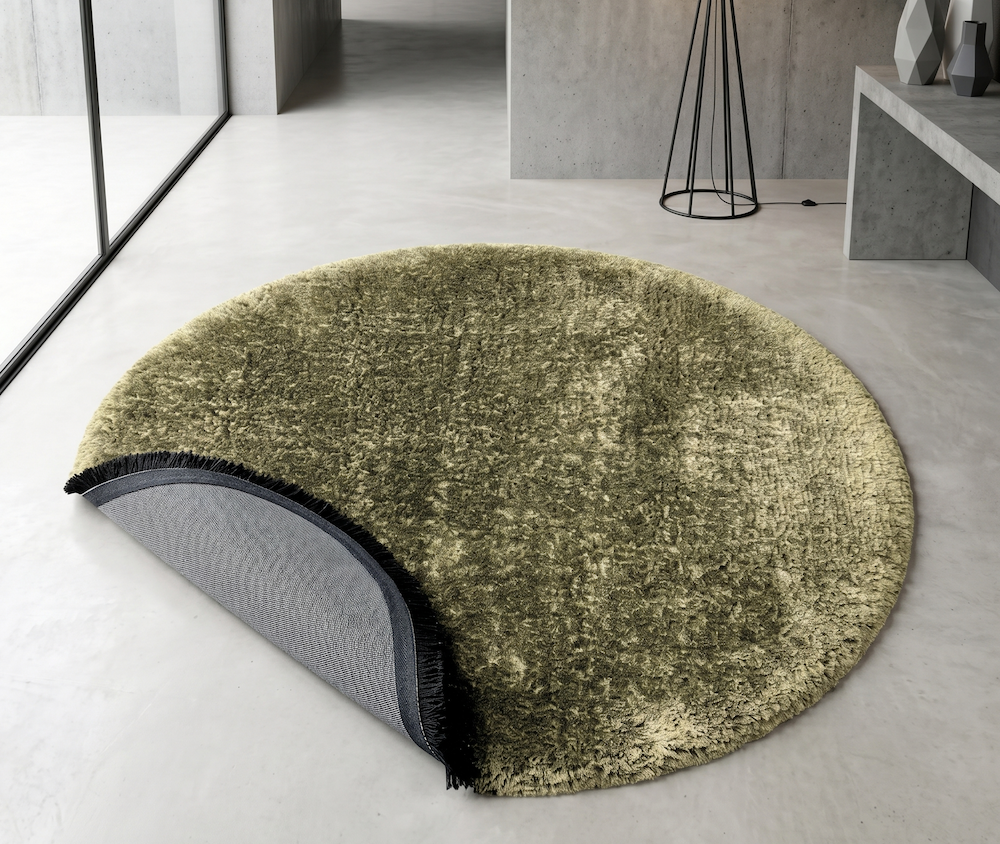 Plush Rug 150cm x 150cm Sage (Circle)