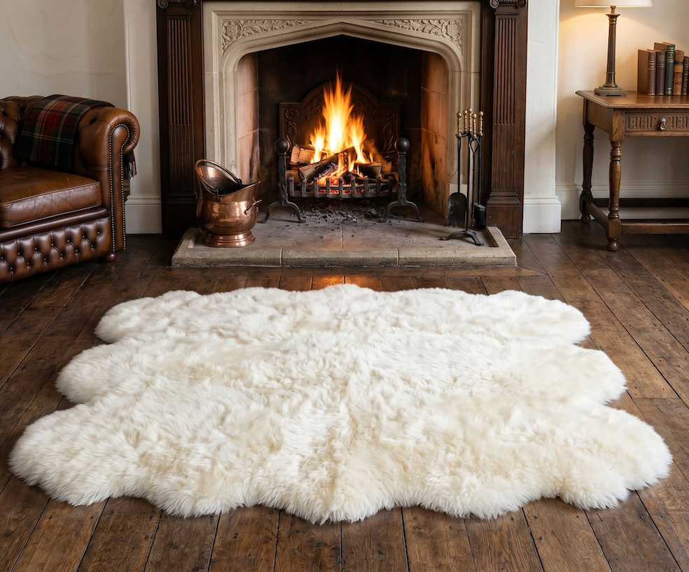 Sheepskins 180cm x 180cm Sexto White